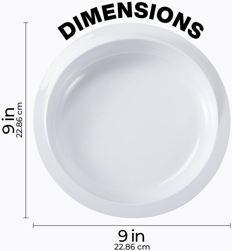 Jayour 4 Pack - Anti-Spill Scoop Plate with Lip Edge | Eating Utensils for Elderly Patients | Scoop Plates for Disabled Adults from Parkinsons, Stroke, Tremor | Non Skid Padded Bottom (White) - Image 3